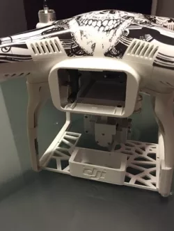 DjI Phantom Vision,+,Cam guard and Gps holder all in one version voronoi style 2.0