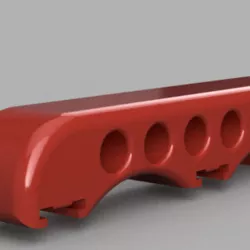Double Nerf Blaster rail Pegboard Mount