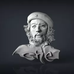 el che guevara cuba liberador cnc art