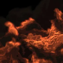 Fire simulation made by blender