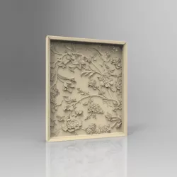 flowers leafs cnc router machine frame