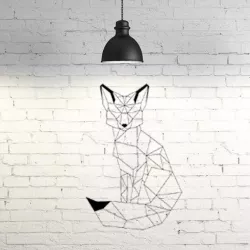 Fox II wall sculpture 2D