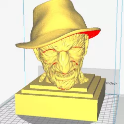 Freddy Krueger sculpture 3D print ready