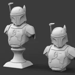 Galaxy Hunter Bust Fan Art 3D print model
