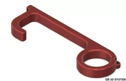 GB 3D - HANDS FREE - DOOR PULL OPENER - BUTTON PRESS