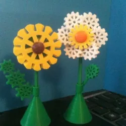 Gear Flowers (pins, magnets, or standalone)