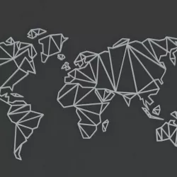 GEOMETRICAL WORLD MAP GEOMETRICAL WORLD MAP