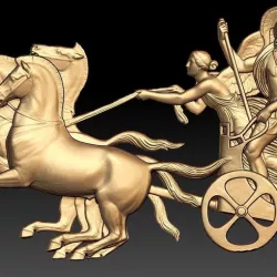 Greek god horses cnc art router