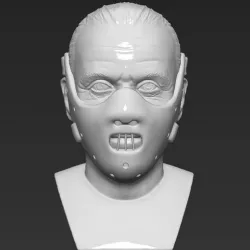 Hannibal Lecter bust 3D printing ready stl obj