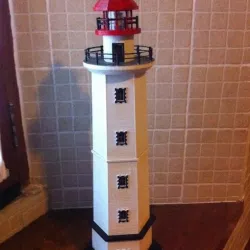Hexagonal Base Lighthouse Model