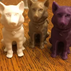 Husky in sitting position