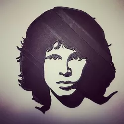Jim Morrison Portrait Wall Art