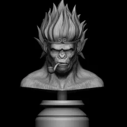 King Monkey 3D print model