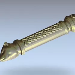 knife dague saber handle bear