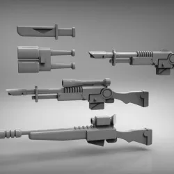 Lasgun, snipers, gear