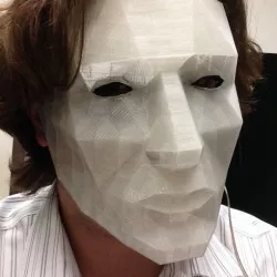 LED low poly mask