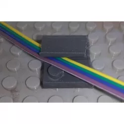 Lego compatible wire guide for train network