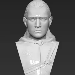 Legolas bust Lord of the Rings 3D printing ready stl obj