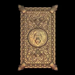 lion gothic door decoration wall