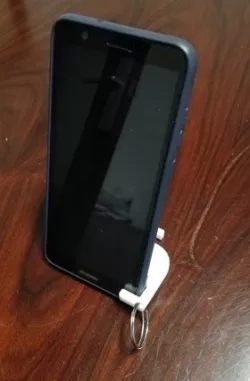 Llavero-soporte celular-moneda para supermercado