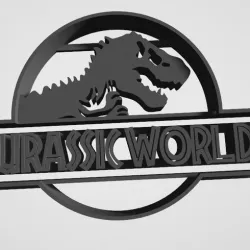 Logo jurasic World - cookie cutter / cortante galletita