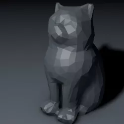Low Poly Marketbot Laser Cat