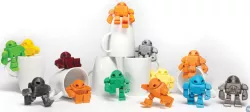 Maker Faire Robot Action Figure PIP (with supports): 2015 3D Printer Shoot Out Test Models