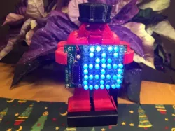 Makey Nutcracker Ornament with LED Sign