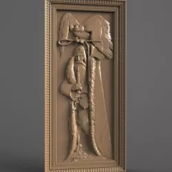 Man with his eagle cnc art