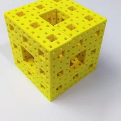 Mathematical Art (Fractal Art): Menger Sponge Puzzle