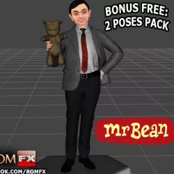 Mr Bean - Rowan Atkinson - Figure Printable
