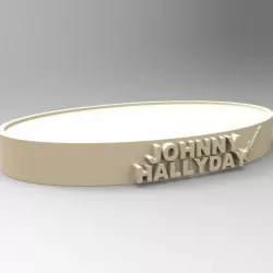 NEW MODEL OVAL BASE JOHNNY HALLYDAY A GUITAR