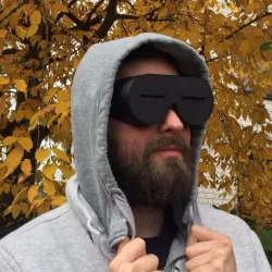 old-school eskimo snow goggles