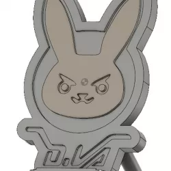 Overwatch D.va Logo Phone stand