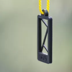 Photographer's Little Helper - framing dogtag with a set of golden rule grids