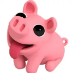piggy, pink pig, facebook pig sticker