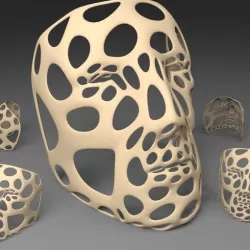 Polygon Mask - Voronoi Style (Single walled)