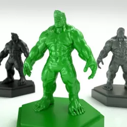 Remeshed and Decimated Hulk model from Designer X3RPM
