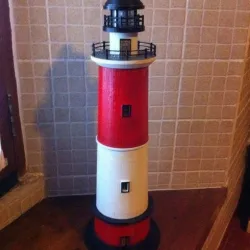 Round Base Lighthouse Model