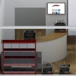 Shop layout for The 3d Print House