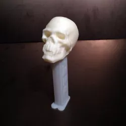 Skull with Pointy Teeth PEZ Dispenser Topper