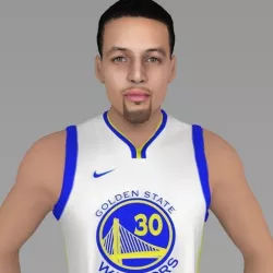 Stephen Curry ready for full color 3D printing