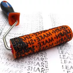 Text paint roll by Samuel Bernier