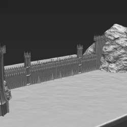 The Black Gate of Mordor from The Lord of the Rings stl obj