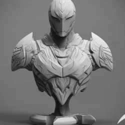 The Dark Armor Bust 3D print model