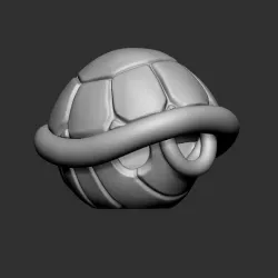 Turtle Shell Fan Art for 3D print model