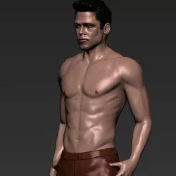 Tyler Durden Brad Pitt Fight Club for full color 3D printing