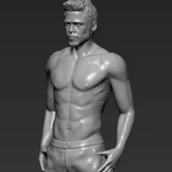 Tyler Durden Brad Pitt from Fight Club 3D printing ready