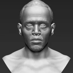 Usain Bolt bust 3D printing ready stl obj