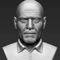 Walter White Breaking Bad bust 3D printing ready stl obj